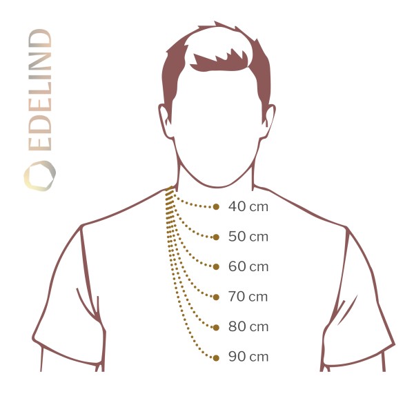 Goldkette als Königskette in Gelbgold 585 / 14K, 100 cm lang, 3,2 mm breit, Gewicht ca. 72.9 g.