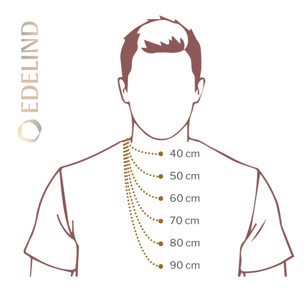 Goldkette als Panzerkette facettiert in Gelbgold 585 / 14K, 40 cm lang, 5 mm breit, Gewicht ca. 10.7 g.
