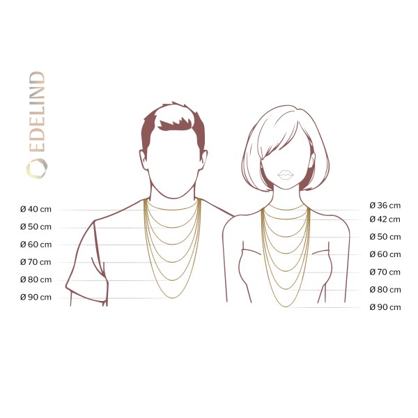 Goldkette als Venezianerkette in Gelbgold 333 / 8K, 60 cm lang, 1,2 mm breit, Gewicht ca. 4.9 g.