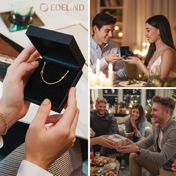 Goldkette als Königskette in Gelbgold 750 / 18K, 55 cm lang, 1,8 mm breit, Gewicht ca. 16 g.