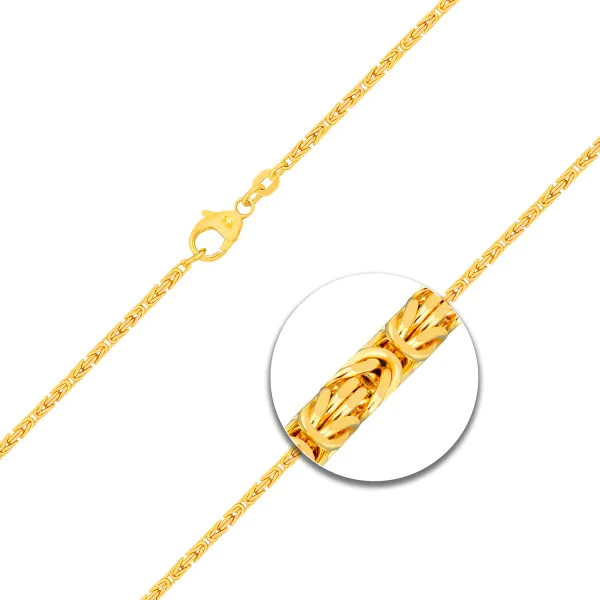 Armband als Königskette in Gelbgold 333 / 8K, 18.7 cm lang, 1,8 mm breit, Gewicht ca. 3.8 g.