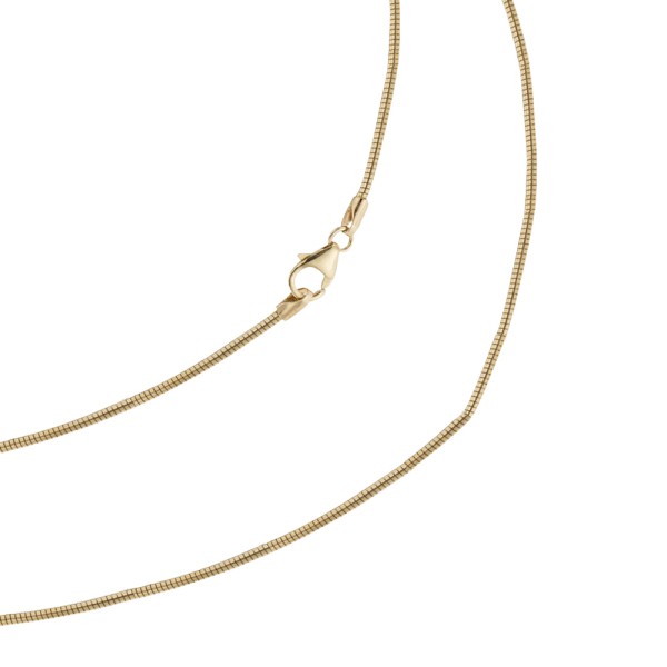 Goldkette als Tondakette in Gelbgold 585 / 14K, 50 cm lang, 1,8 mm breit, Gewicht ca. 9.2 g.