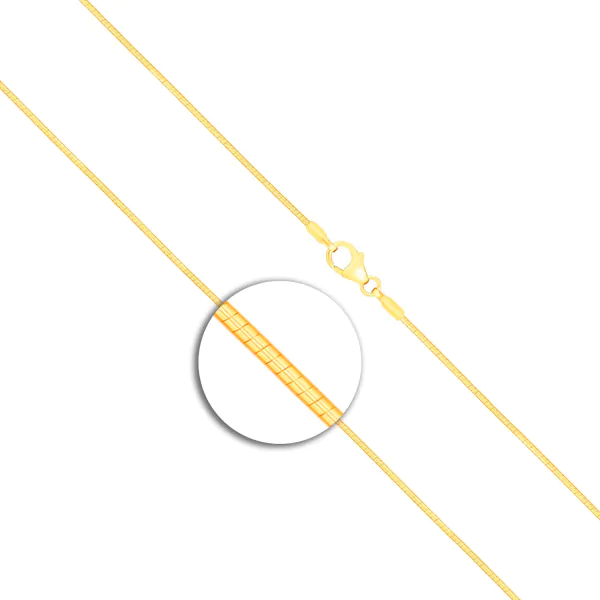 Goldkette als Tondakette in Gelbgold 375 / 9 Karat, 50 cm lang, 1 mm breit, Gewicht ca. 3,6 g.