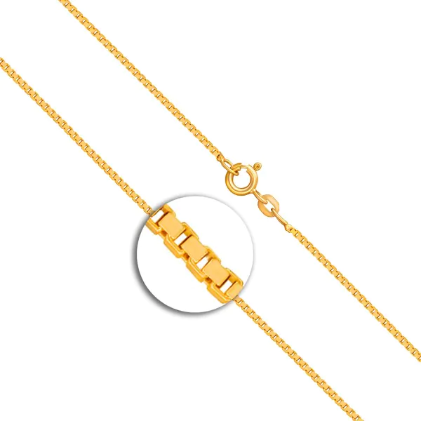 Armband als Venezianerkette in Gelbgold 585 / 14 K, 20 cm lang, 1,2mm breit, Gewicht ca. 2.1 g.