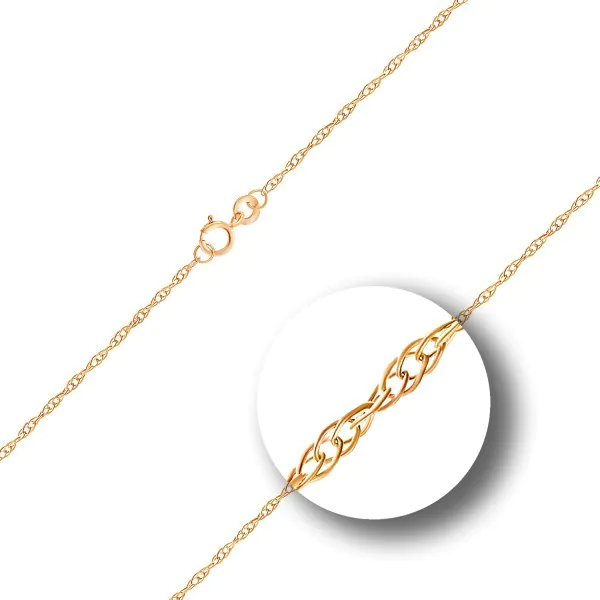 Goldkette als Doppelankerkette in Gelbgold 375 / 9K, 45 cm lang, 1,8 mm breit, Gewicht ca. 3.3 g.