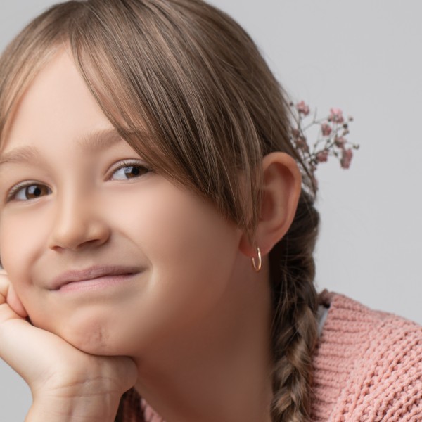 Ohrringe, Creolen, Gelbgold 585 / 14K, Außendurchmesser 15 mm, Breite 1.3 mm, Gewicht ca. 0.4 g