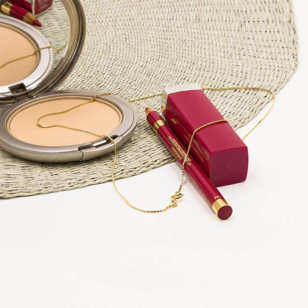 Goldkette als Venezianerkette in Gelbgold 585 / 14K, 50 cm lang, 0,6 mm breit, Gewicht ca. 1.3 g.