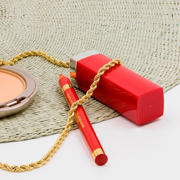 Armband als Kordelkette hohl in Gelbgold 585 / 14K, 19 cm lang, 3.8 mm breit, Gewicht ca. 4.5 g.