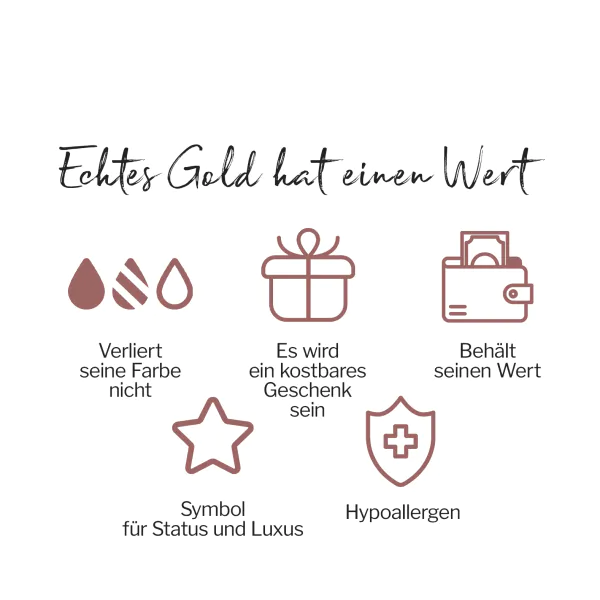 Goldkette als Ankerkette rund in Rotgold 375 / 9K, 42 cm lang, 2,4 mm breit, Gewicht ca. 6.7 g.