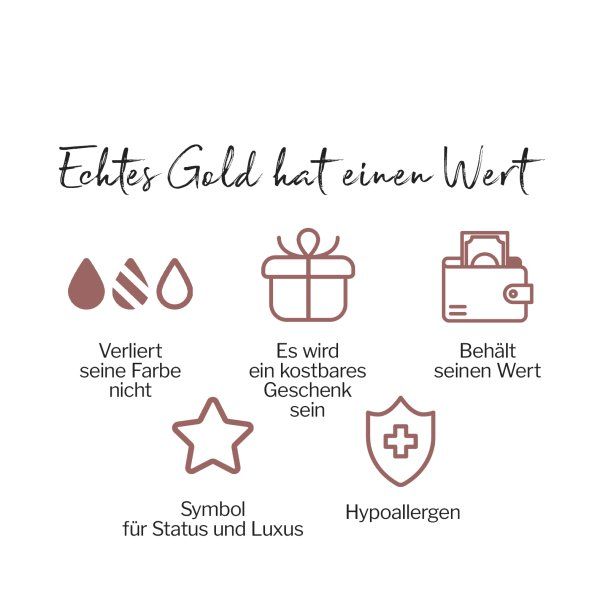 Goldkette als Ankerkette rund in Gelbgold 585 / 14K, 42 cm lang, 2,4 mm breit, Gewicht ca. 6.7 g.