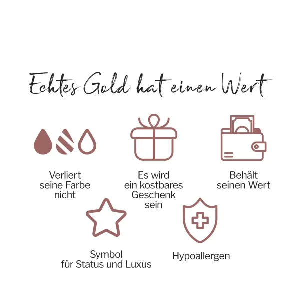 Goldkette als Ankerkette rund in Gelbgold 585 / 14K, 70 cm lang, 2,4 mm breit, Gewicht ca. 11.6 g.