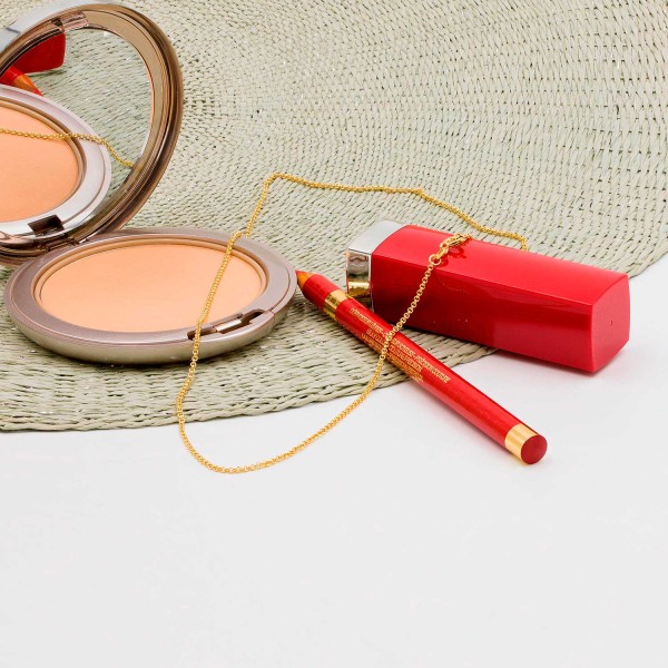 Goldkette als Erbskette in Gelbgold 375 / 9K, 42 cm lang, 1,5 mm breit, Gewicht ca. 3.2 g.