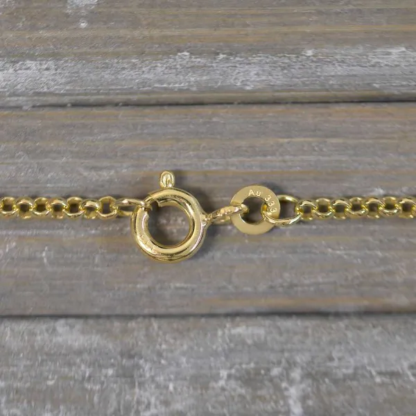 Goldkette als Erbskette in Gelbgold 333 / 8K, 40 cm lang, 2 mm breit, Gewicht ca. 3.6 g.