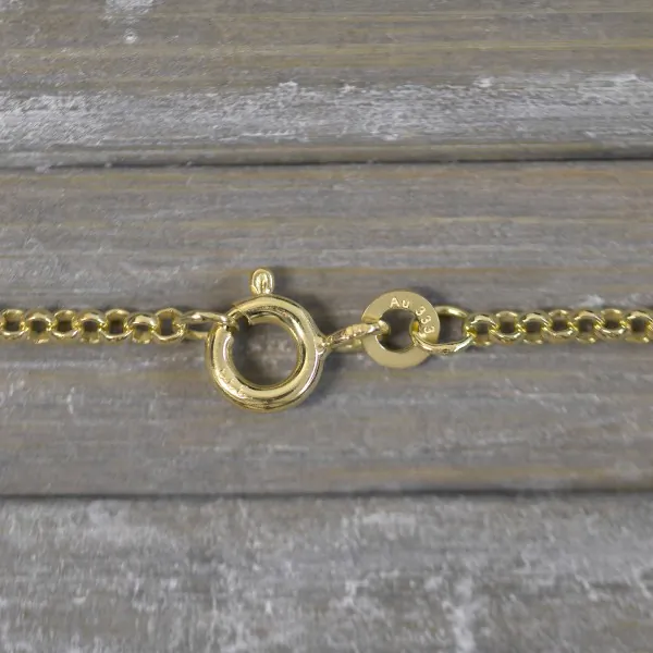 Goldkette als Erbskette in Gelbgold 333 / 8K, 75 cm lang, 2 mm breit, Gewicht ca. 6.6 g.