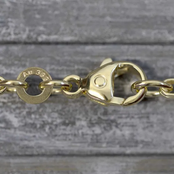 Goldkette als Königskette in Gelbgold 333 / 8K, 45 cm lang, 2,8 mm breit, Gewicht ca. 23 g.