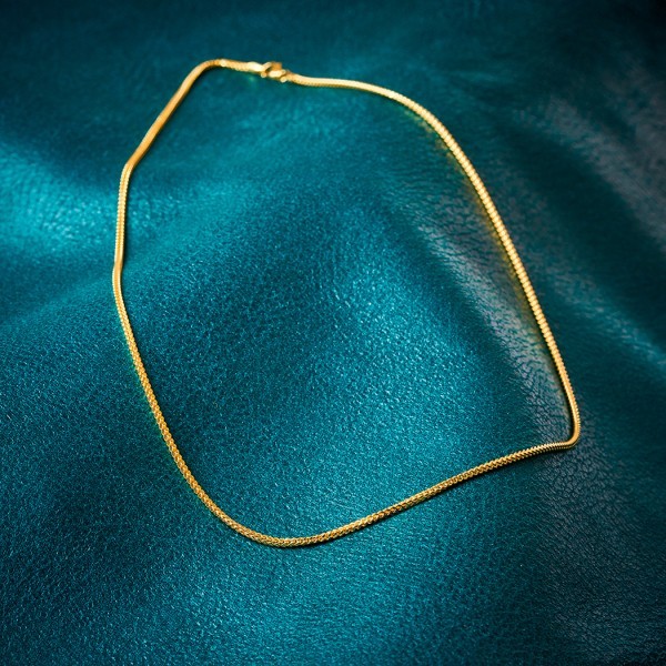 Goldkette als Bingokette in Gelbgold 585 / 14K, 90 cm lang, 1,5 mm breit, Gewicht ca. 13.9 g.