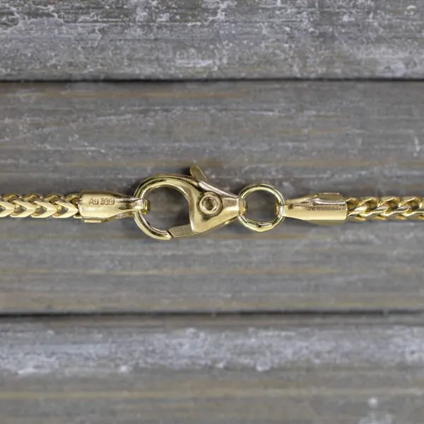 Goldkette als Bingokette in Gelbgold 333 / 8K, 55 cm lang, 1,5 mm breit, Gewicht ca. 7 g.