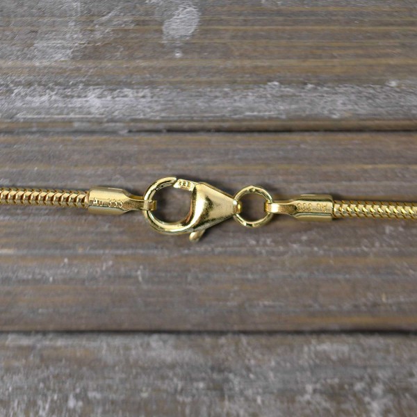 Goldkette als Schlangenkette in Gelbgold 333 / 8K, 60 cm lang, 1,4 mm breit, Gewicht ca. 4.9 g.