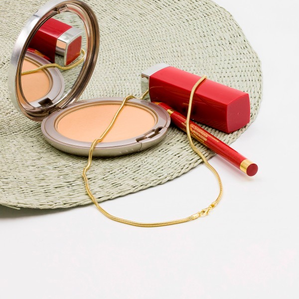 Goldkette als Schlangenkette in Gelbgold 333 / 8K, 75 cm lang, 1,9 mm breit, Gewicht ca. 10.5 g.