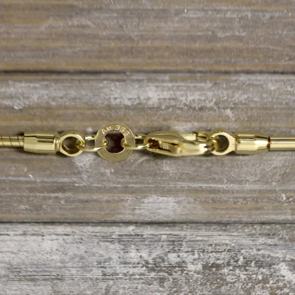 Goldkette als Tondakette in Gelbgold 333 / 8K, 100 cm lang, 1,2 mm breit, Gewicht ca. 12 g.