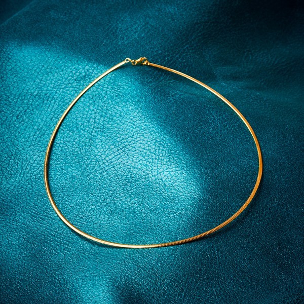Goldkette als Tondakette oval in Gelbgold 585 / 14K, 45 cm lang, 1,9 mm breit, Gewicht ca. 7.2 g.