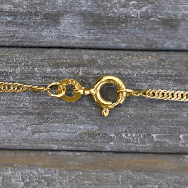 Goldkette als Singapurkette Bicolor in Gelbgold / Weißgold 333 / 8K, 60 cm lang, 1,8 mm breit, Gewicht ca. 2.9 g.