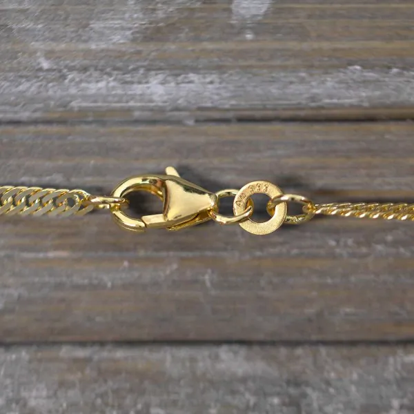 Singapurkette in Gelbgold 333 / 8K, 42 cm, 2,4 mm, Gewicht ca. 3,4 g