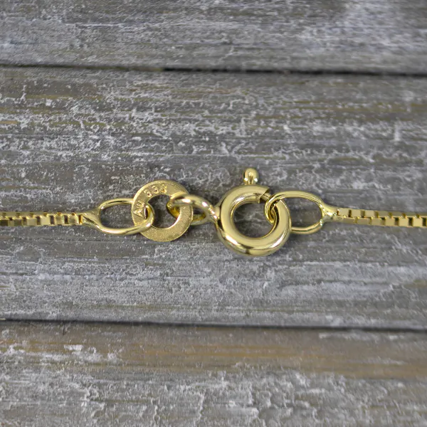 Goldkette als Venezianerkette in Gelbgold 333 / 8 Karat, 70 cm lang, 0.8 mm breit, Gewicht ca. 2.7