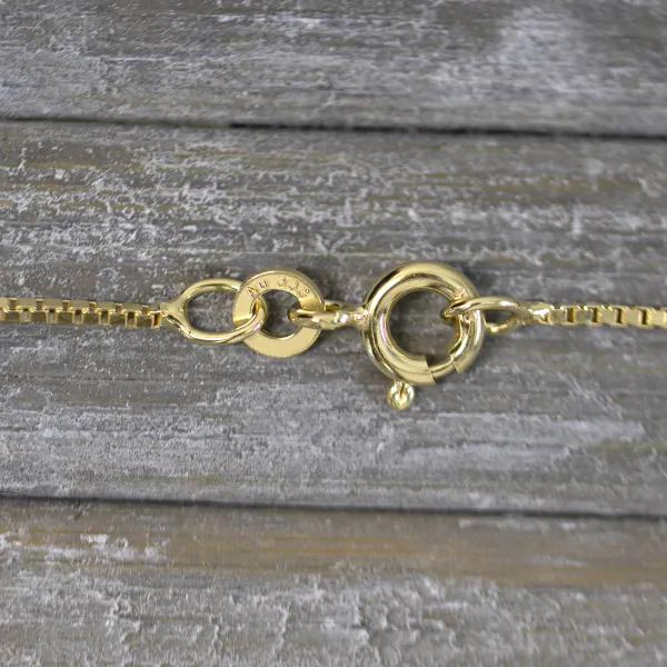 Goldkette als Venezianerkette in Gelbgold 333 / 8 Karat, 60 cm lang, 0.9 mm breit, Gewicht ca. 3.1