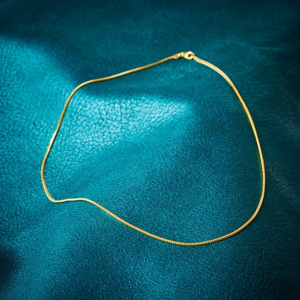 Goldkette als Bingokette in Gelbgold 333 / 8K, 42 cm lang, 1,1 mm breit, Gewicht ca. 2.7 g.