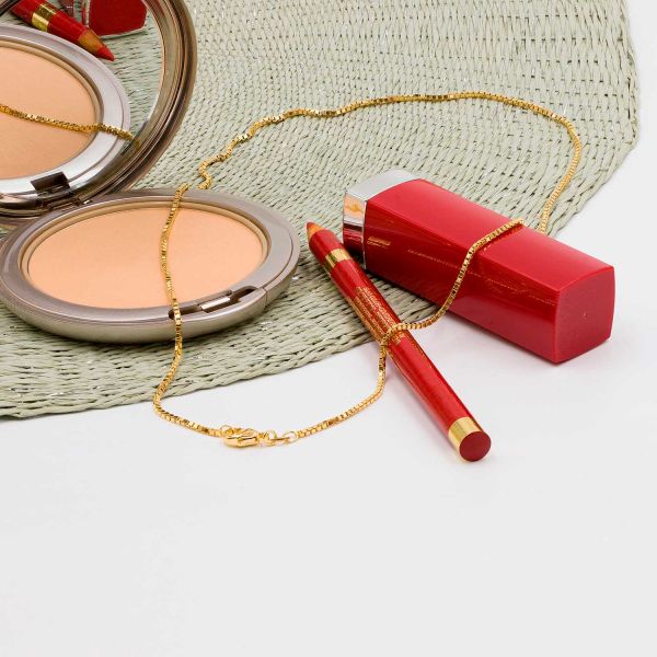 Goldkette als Venezianerkette in Gelbgold 750 / 18K, 50 cm lang, 1,4 mm breit, Gewicht ca. 8.6 g.