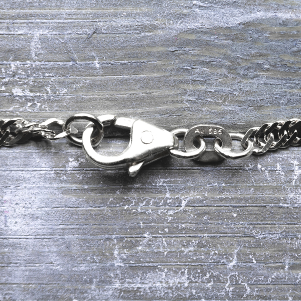 Armband Singapurkette Weißgold