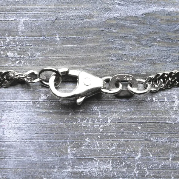 Armband Singapurkette Weißgold