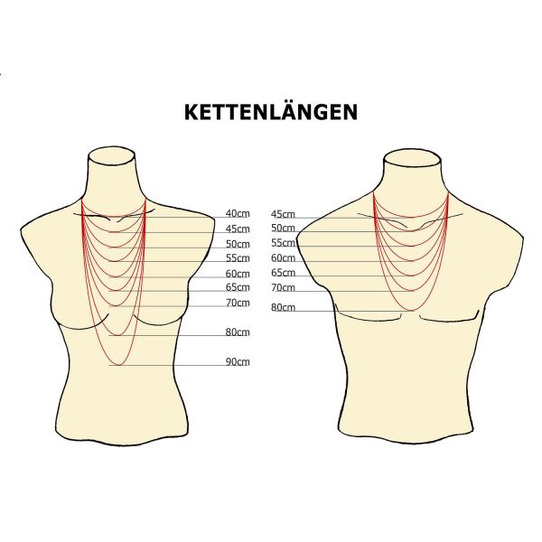 Goldkette als Tondakette in Gelbgold 585 / 14K, 40 cm lang, 1 mm breit, Gewicht ca. 3.5 g.