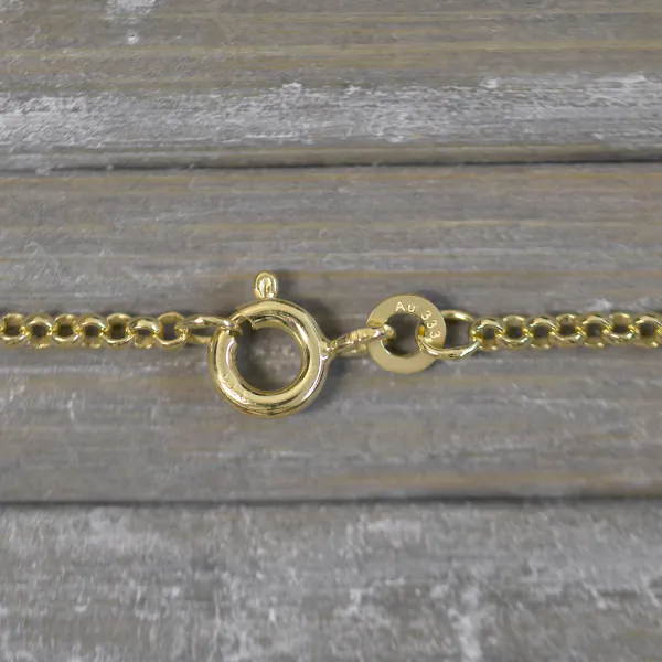 Goldkette als Erbskette in Gelbgold 333 / 8K, 100 cm lang, 2 mm breit, Gewicht ca. 8.8 g.