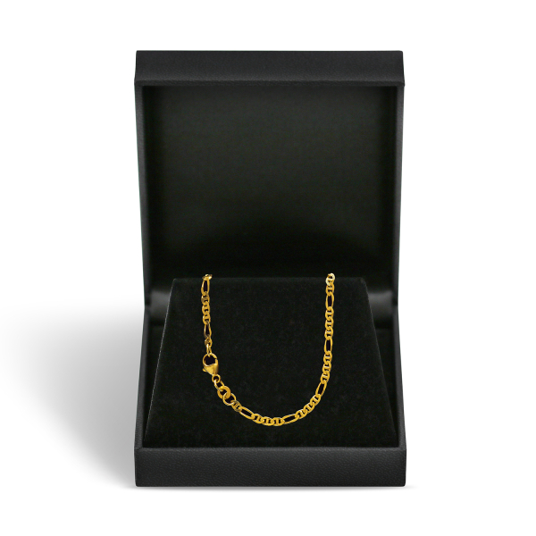 Armband als Panzerstegkette in Gelbgold 333 / 8 K, 21,5 cm lang, 2,5mm breit, Gewicht ca. 2.1 g.