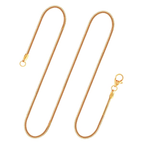 Goldkette als Schlangenkette in Gelbgold 585 / 14K, 50 cm lang, 1,6 mm breit, Gewicht ca. 6.3 g.