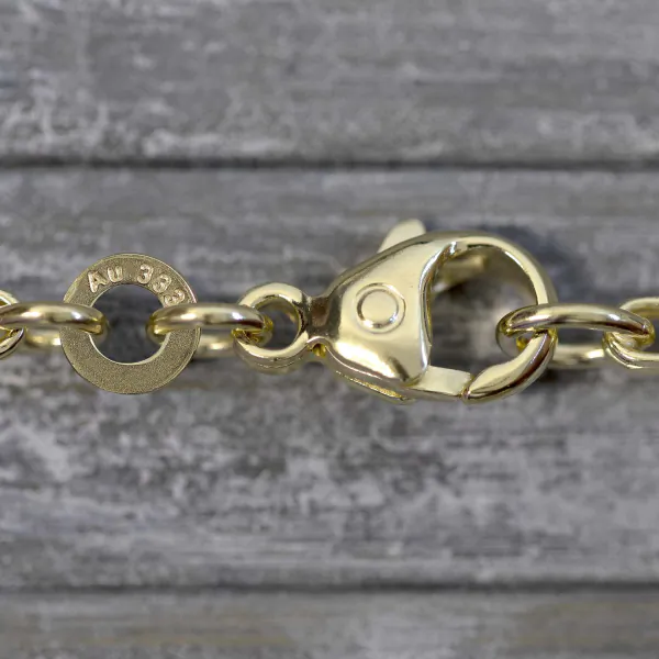 Goldkette als Königskette in Gelbgold 333 / 8K, 70 cm lang, 2,8 mm breit, Gewicht ca. 35.8 g.