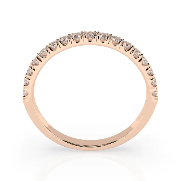 0,34 Karat Diamant Verlobungsring mit 17 Diamanten, Rotgold 585 / 14K