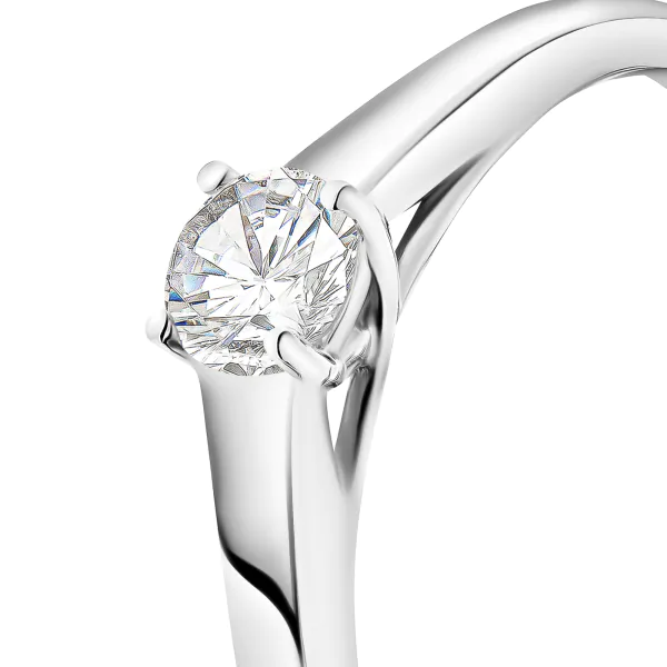 0,30 Karat Diamant Verlobungsring mit GIA Zertifikat, Weißgold 750 / 18K, Breite 1,7 mm,Weite 55 mm, Gewicht ca. 2.84 g.