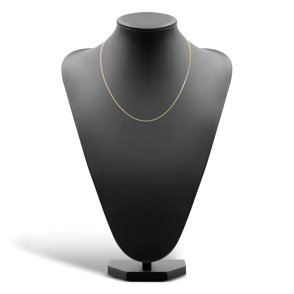 Goldkette als Bingokette in Gelbgold 375 / 9K, 45 cm lang, 1,1 mm breit, Gewicht ca. 3.1 g.