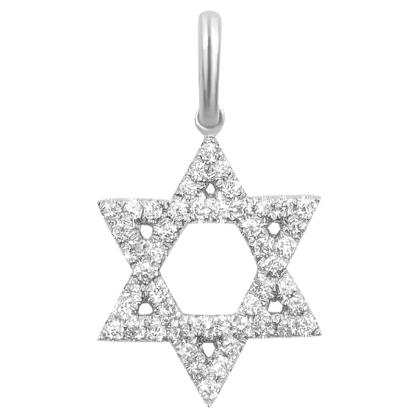 0,19 Karat Diamant Anhänger Weißgold