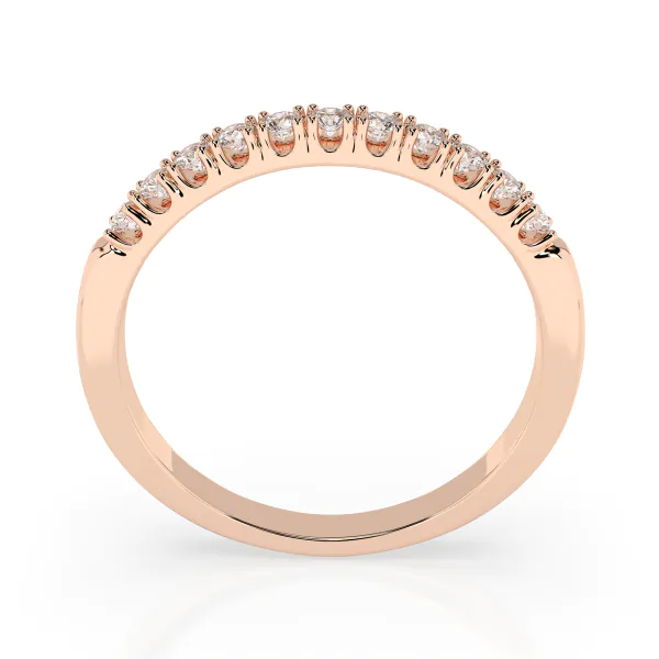 0,22 Karat Diamant Verlobungsring mit 11 Diamanten, Rotgold 585 / 14K