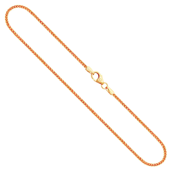 Goldkette als Bingokette in Gelbgold 333 / 8K, 65 cm lang, 1,5 mm breit, Gewicht ca. 8.2 g.