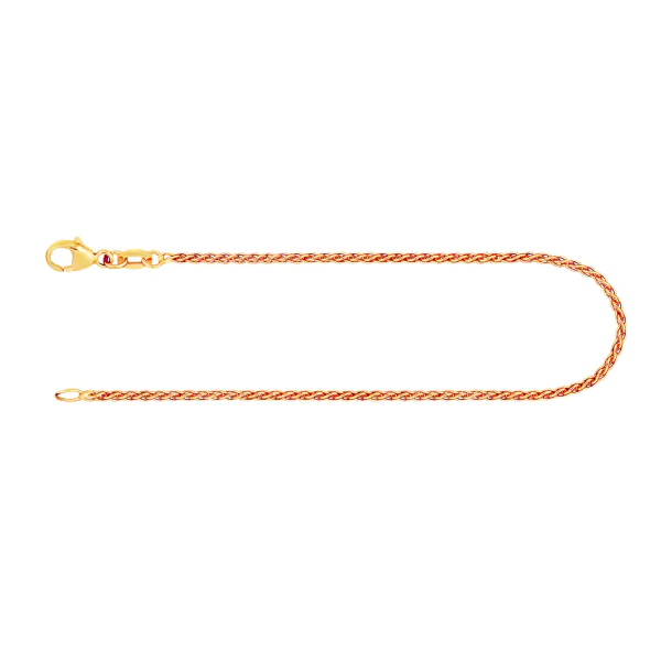 Armband als Zopfkette in Gelbgold 333 / 8 K, 18 cm lang, 1,7mm breit, Gewicht ca. 1.8 g.