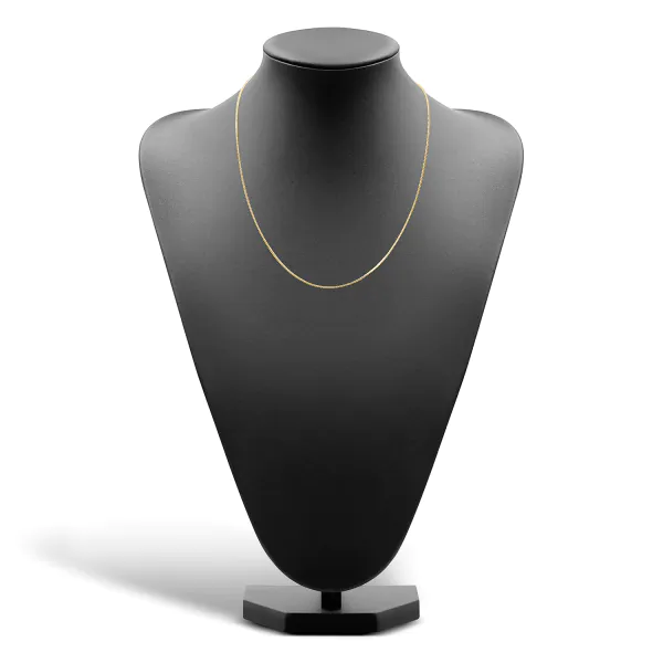 Goldkette als Bingokette in Gelbgold 333 / 8K, 50 cm lang, 1,3 mm breit, Gewicht ca. 4.2 g.