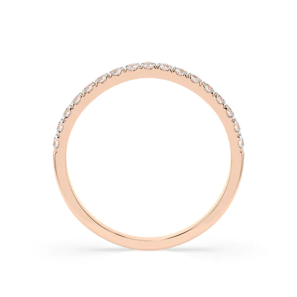 0,26 Karat Diamant Verlobungsring mit 17 Diamanten, Rotgold 585 / 14K