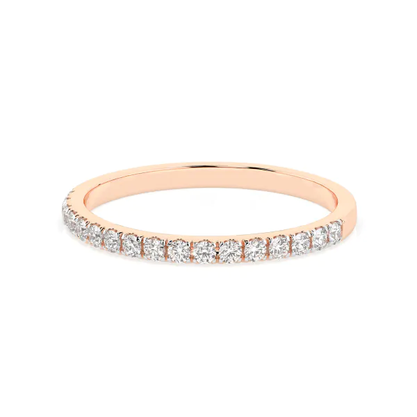 0,26 Karat Diamant Verlobungsring mit 17 Diamanten, Rotgold 585 / 14K