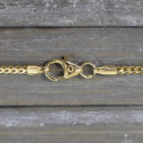 Goldkette als Bingokette in Gelbgold 333 / 8K, 38 cm lang, 1,5 mm breit, Gewicht ca. 4.8 g.
