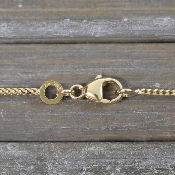 Goldkette als Bingokette in Gelbgold 333 / 8K, 80 cm lang, 1,1 mm breit, Gewicht ca. 5.3 g.